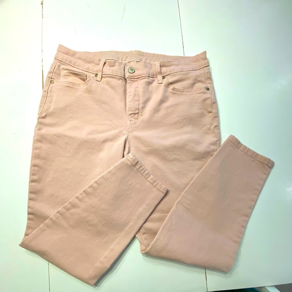 Blush colored 12 R skinny jeans